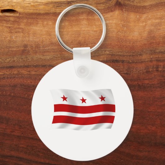 Washington D.C. Flag Sleutelhanger (Voorkant)