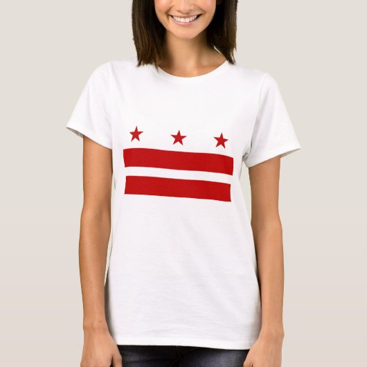 Washington D.C. Flag T-shirt (Voorkant)