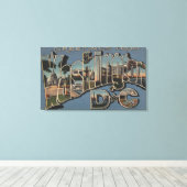 Washington D.C. - Grote lettertjes Canvas Afdruk (Insitu (Houten vloer))