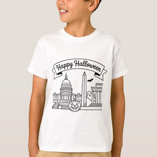 Washington, D.C. Halloween T-shirt (Voorkant)