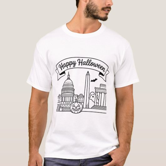Washington, D.C. Halloween T-shirt (Voorkant)