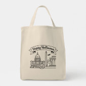 Washington, D.C., Halloween Tote Bag (Achterkant)