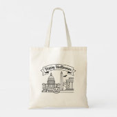 Washington, D.C. Halloween Tote Bag (Achterkant)
