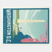 Washington D.C. - Hoofdstad van onze natie Fleece Deken (Voorkant (Horizontaal))
