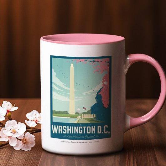 Washington D.C. - Hoofdstad van onze natie Tweekleurige Koffiemok