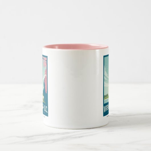 Washington D.C. - Hoofdstad van onze natie Tweekleurige Koffiemok (Center)