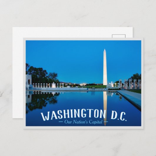 Washington D.C. - Hoofdstad van onze natie Uitnodiging Briefkaart (Voorkant / Achterkant)