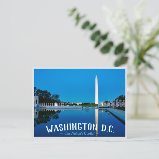 Washington D.C. - Hoofdstad van onze natie Uitnodiging Briefkaart (Staand voorkant)