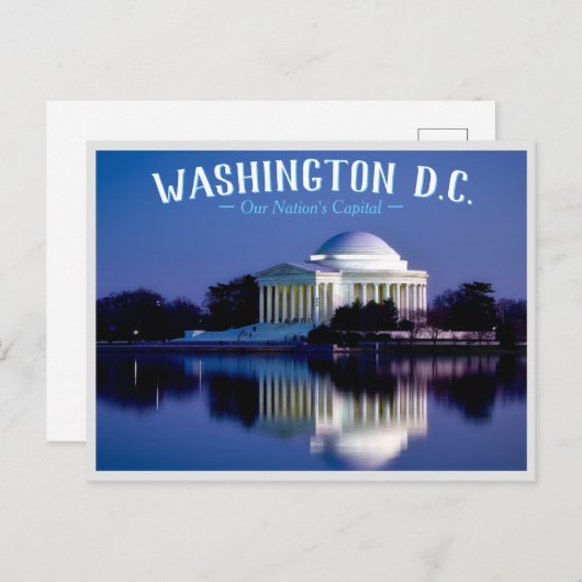 Washington D.C. - Hoofdstad van onze natie Uitnodiging Briefkaart (Voorkant / Achterkant)