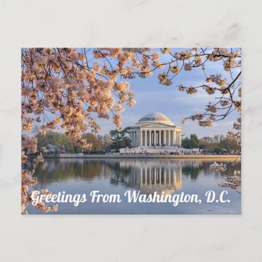 Washington D.C. Jefferson Memorial Briefkaart (Voorkant)