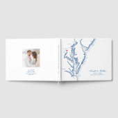 Washington D.C. Kaart Elegant Navy Blue Bruiloft Gastenboek (Volledig)