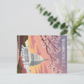 Washington D.C.: Kersenbloesems in het Capitool Briefkaart (Staand voorkant)