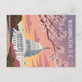 Washington D.C.: Kersenbloesems in het Capitool Briefkaart (Voorkant)