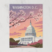 Washington D.C.: Kersenbloesems in het Capitool Briefkaart