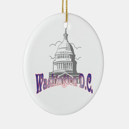 Washington D.C. kerstboomversiering Keramisch Ornament (Rechts)