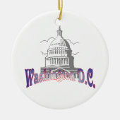 Washington D.C. kerstboomversiering Keramisch Ornament (Voorkant)