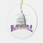 Washington D.C. kerstboomversiering Keramisch Ornament (Links)