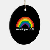WASHINGTON D.C. LGBT PRIDE RAINBOW KERAMISCH ORNAMENT (Rechts)