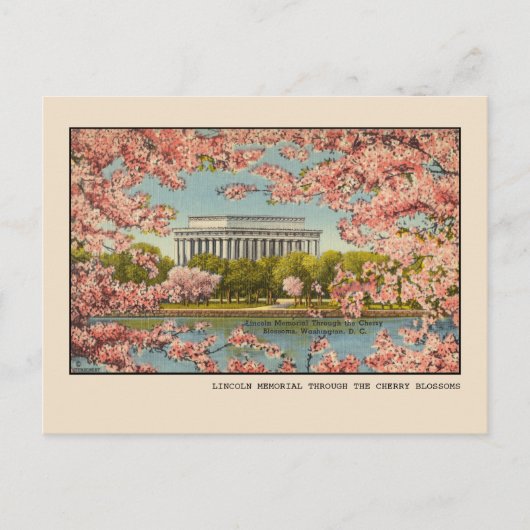 Washington D.C. Lincoln Memorial Briefkaart (Voorkant)