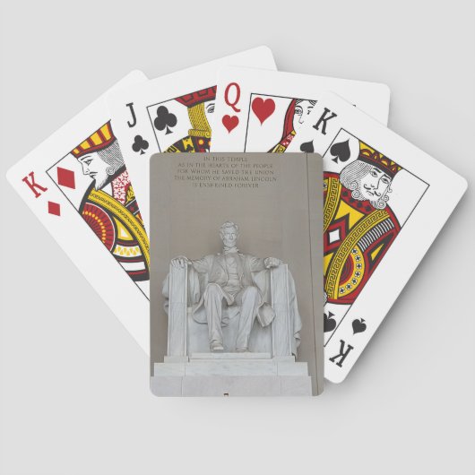 Washington D.C. Lincoln Memorial Playing Cards Pokerkaarten (Achterkant)