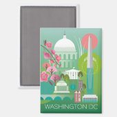 Washington, D.C. Magnet (Voorkant / Achterkant)