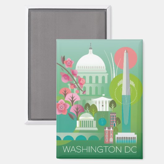 Washington, D.C. Magnet (Voorkant / Achterkant)