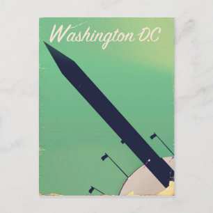 Washington D.C. Oude reisaffiche Briefkaart