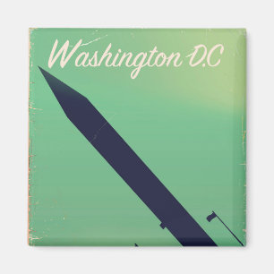 Washington D.C. Oude reisaffiche Magneet