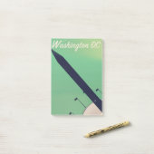 Washington D.C. Oude reisaffiche Post-it® Notes (Op bureau)