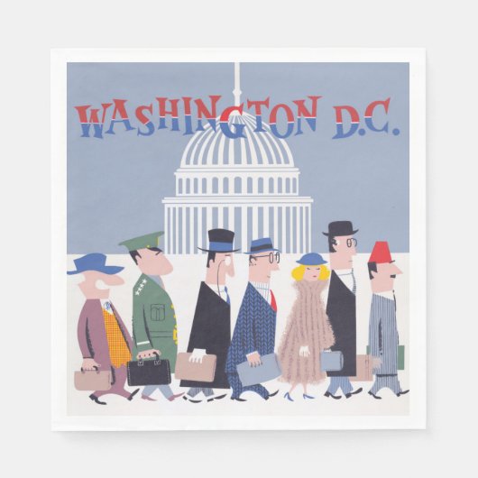 Washington D.C. Paper Napkin Servet (Voorkant)