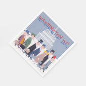 Washington D.C. Paper Napkin Servet (Hoek)