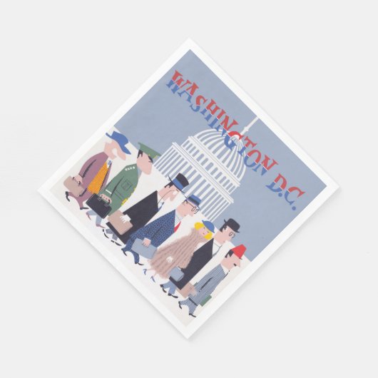 Washington D.C. Paper Napkin Servet (Hoek)