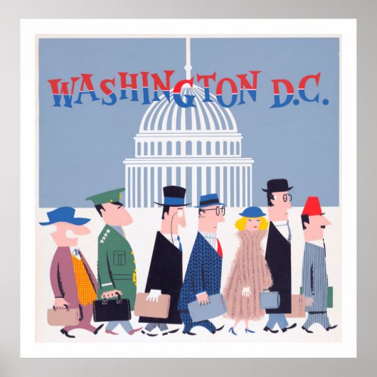 Washington D.C. Politici Poster (Voorkant)