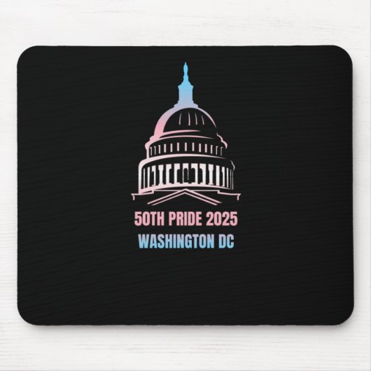 Washington D.C. Pride 2025 Muismat (Voorkant)