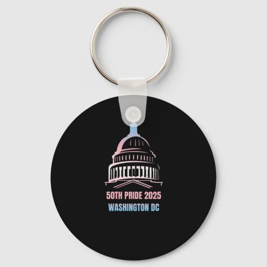 Washington D.C. Pride 2025 Sleutelhanger (Voorkant)