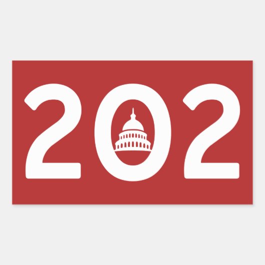 Washington D.C. Pride Rechthoekige Sticker (Voorkant)