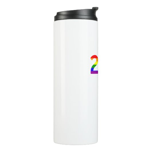 Washington D.C. Rainbow Pride Thermosbeker (Gedraaid links)