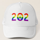 Washington D.C. Rainbow Pride Trucker Pet (Voorkant)