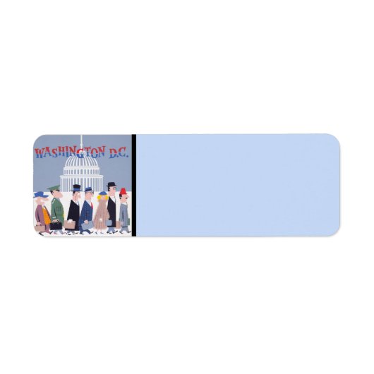 Washington D.C. Return Address Label (Voorkant)