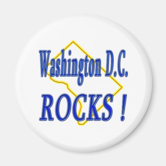 Washington D.C. Rocks! Magneet (Voorkant)