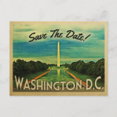 Washington D.C. Save the Date DC Briefkaarten (Voorkant)