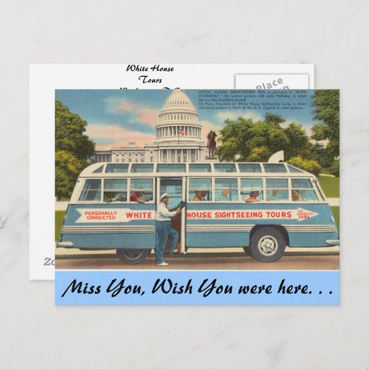 Washington D.C., Sightsee Tours Briefkaart (Voorkant / Achterkant)