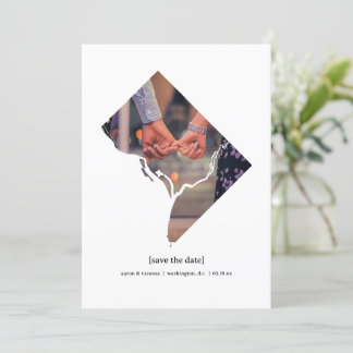 Washington, D.C. Sla de datum fotokaart op Save The Date