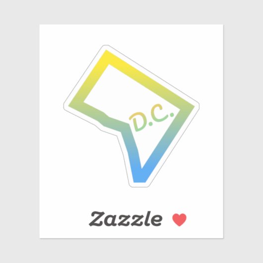 Washington D.C. Sticker (Vel)