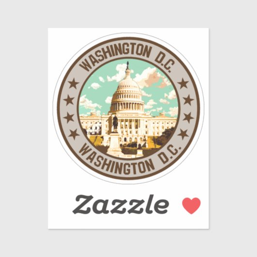 Washington D.C. Sticker (Vel)