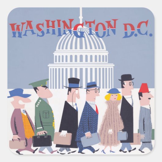 Washington D.C. Sticker (Voorkant)