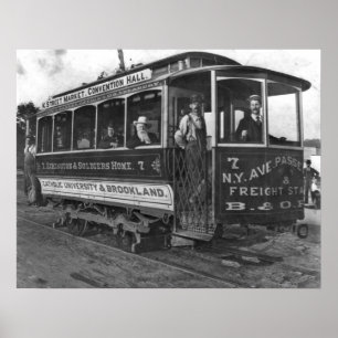 Washington D.C. Street Car 1890 Poster