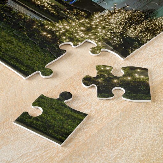 Washington D.C. Temple bij nacht Legpuzzel (Zijkant)