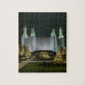 Washington D.C. Temple bij nacht Legpuzzel (Verticaal)