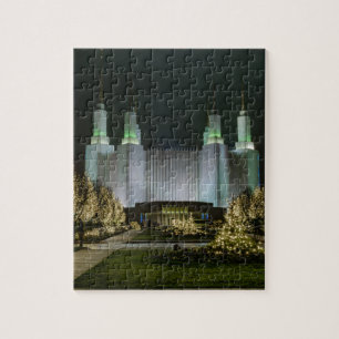 Washington D.C. Temple bij nacht Legpuzzel